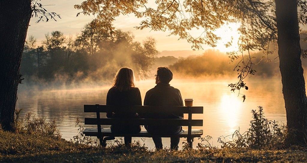 Ilustrasi kencan romantis Aquarius dan Pisces yang romantis. (Foto: JBlaze Art ????-Pinterest)