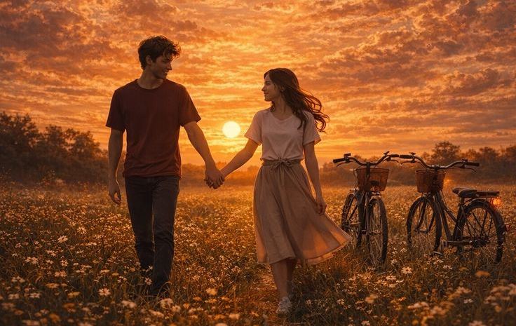 Ilustrasi kemesraan Hari Valentine. (Foto: Mehak????-pinterst)