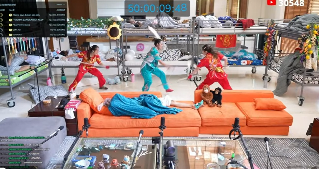 Tangkapan layar live streaming Marapthon Season 3 (Youtube)