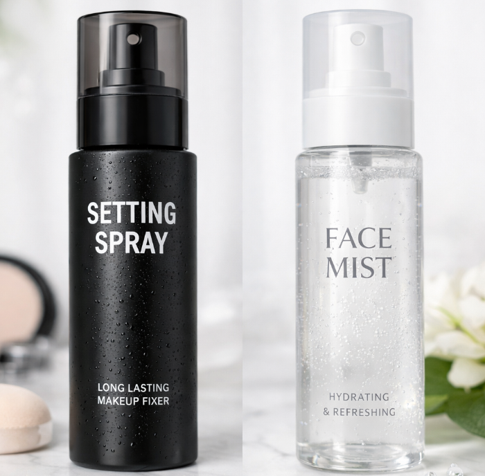 Ilustrasi face mist dan setting spray (ona/AI)