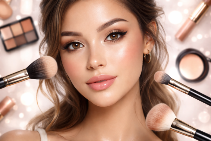 Ilustrasi make up flawless (Ona/AI)