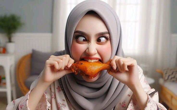 Ilustrasi orang makan. (Foto: ★ ʍʀ ɨռռօƈɛռȶ ★-pinterest)