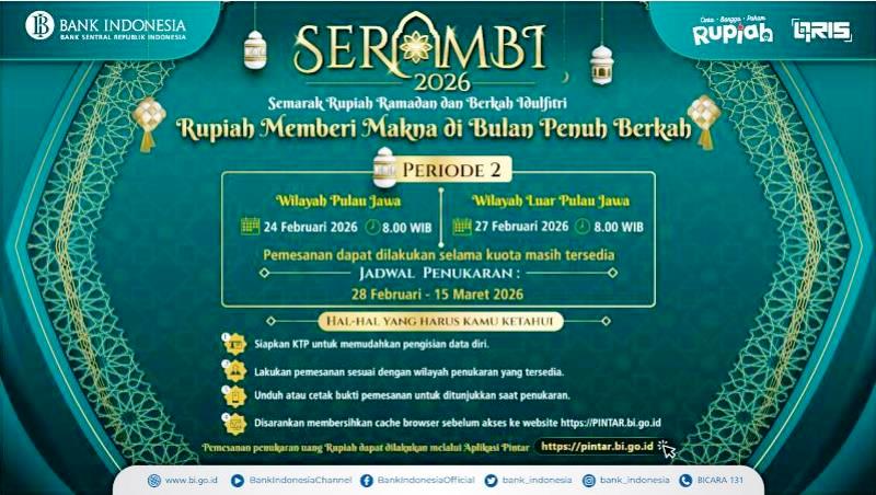 Halaman Utama Aplikasi PINTAR BI