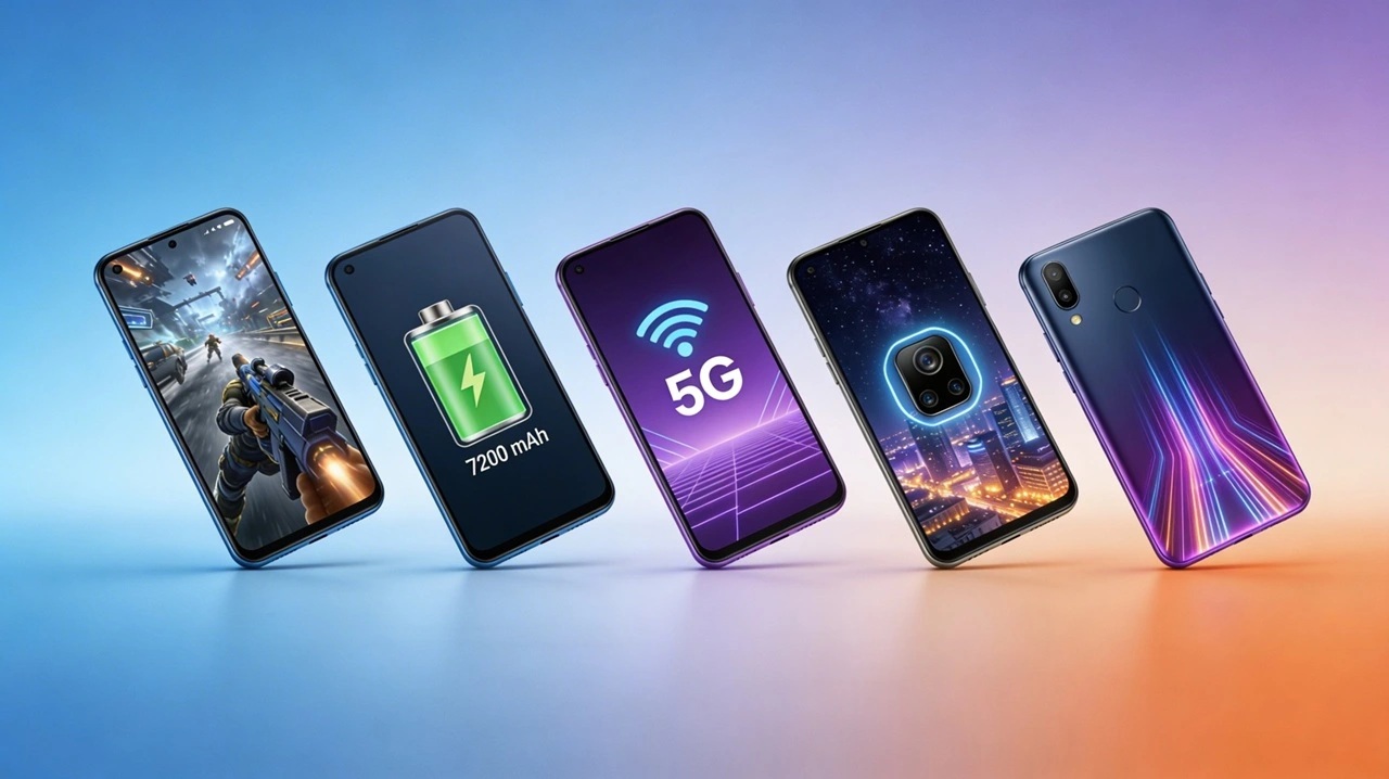 Deretan smartphone terbaru 2026 di harga 2 jutaan yang kini sudah dilengkapi fitur AI dan baterai super awet untuk mobilitas tinggi. (Ilustrasi-AI)