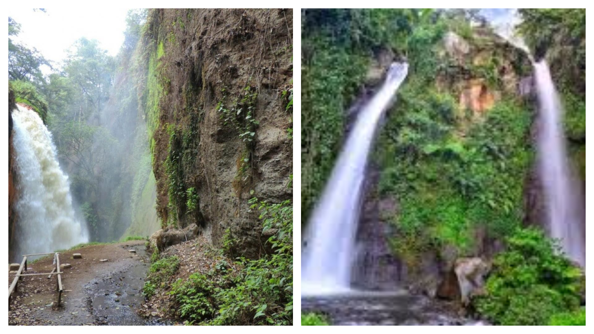 Air terjun Blawan dan Air Terjun Tancak Kembar Bondowoso (Bondowosoku)