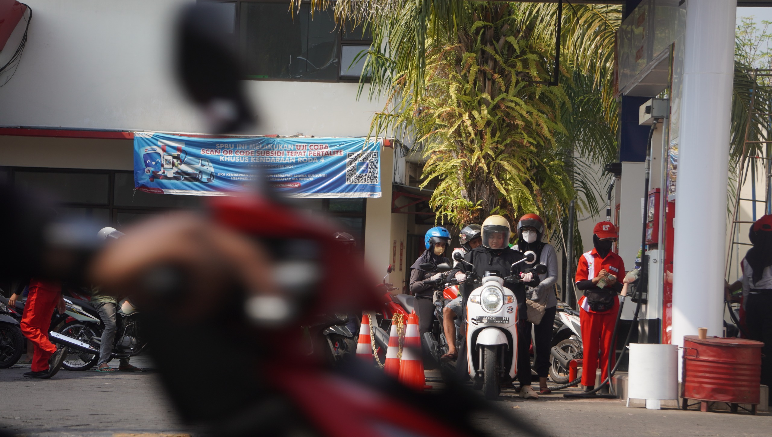 Doc antrean panjang di SPBU jalan Gajah Mada Jember saat  terjadi kelangkaan BBM tahun lalu