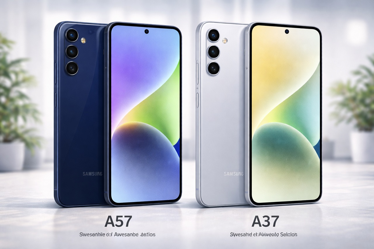 Samsung Galaxy A57 menawarkan performa premium yang gahar, sementara Galaxy A37 hadir sebagai pilihan cerdas yang lebih hemat di kantong kamu. (RIFKI/AI)