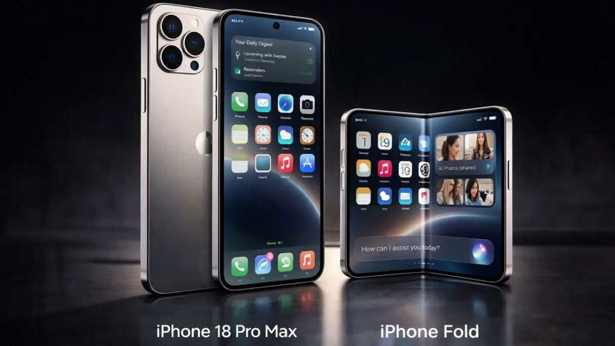 Apple siap mempertahankan harga kompetitif untuk iPhone 18 Pro dan menghadirkan iPhone Fold guna menantang dominasi ponsel lipat pesaing yang akan memanjakan kamu dengan teknologi terbaru. (RIFKI/AI)