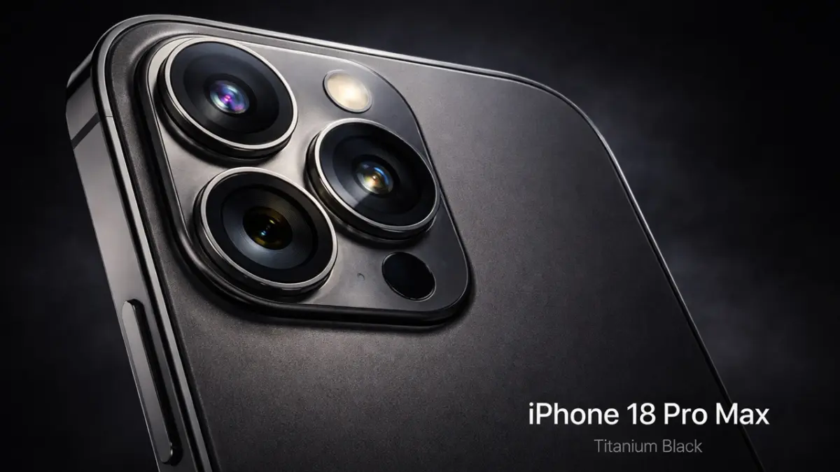 Dengan sistem kamera variabel dan chip 2nm pertama di dunia, iPhone 18 Pro Max siap memberikan pengalaman fotografi dan performa terbaik untuk kamu. (RIFKI/AI)