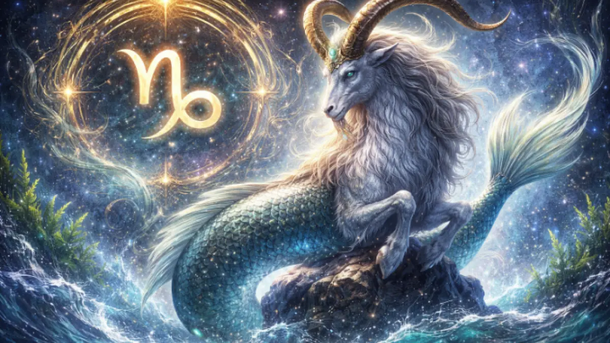Ilustrasi Simbol Capricorn (AI)