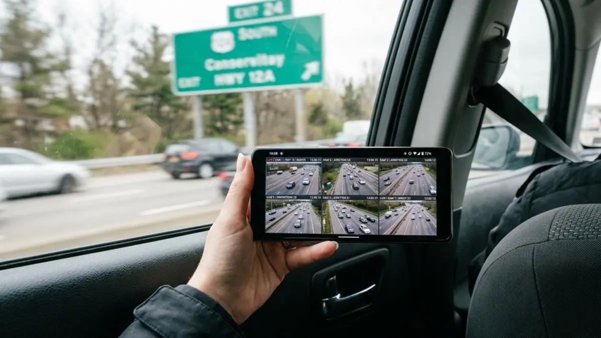 Memanfaatkan layanan CCTV online bisa membantu kamu memilih rute alternatif dan menghindari titik kemacetan selama perjalanan mudik Lebaran 2026. (RIFKI/AI)