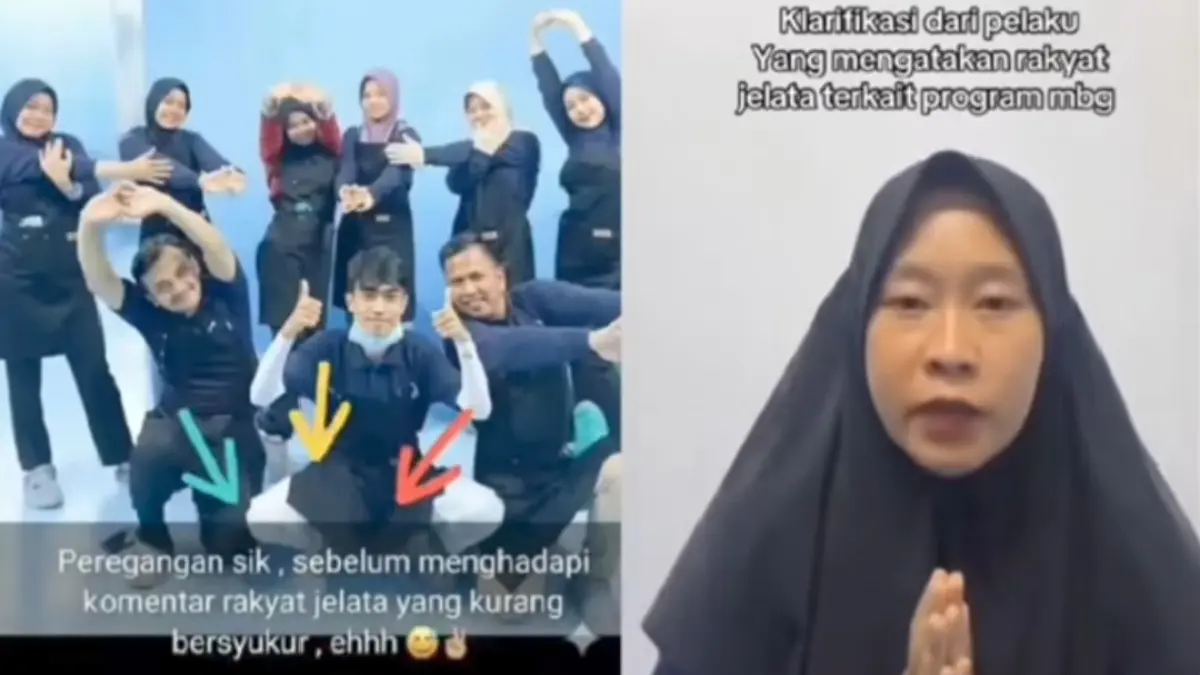 Perempuan yang diduga menyindir penerima MBG sebagai rakyat jelata