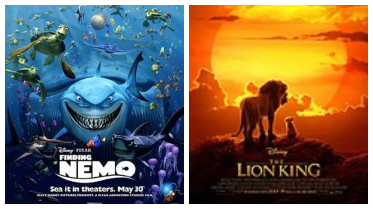 Poster Film Anak Finding Nemo dan The Lion King (Wikipedia)