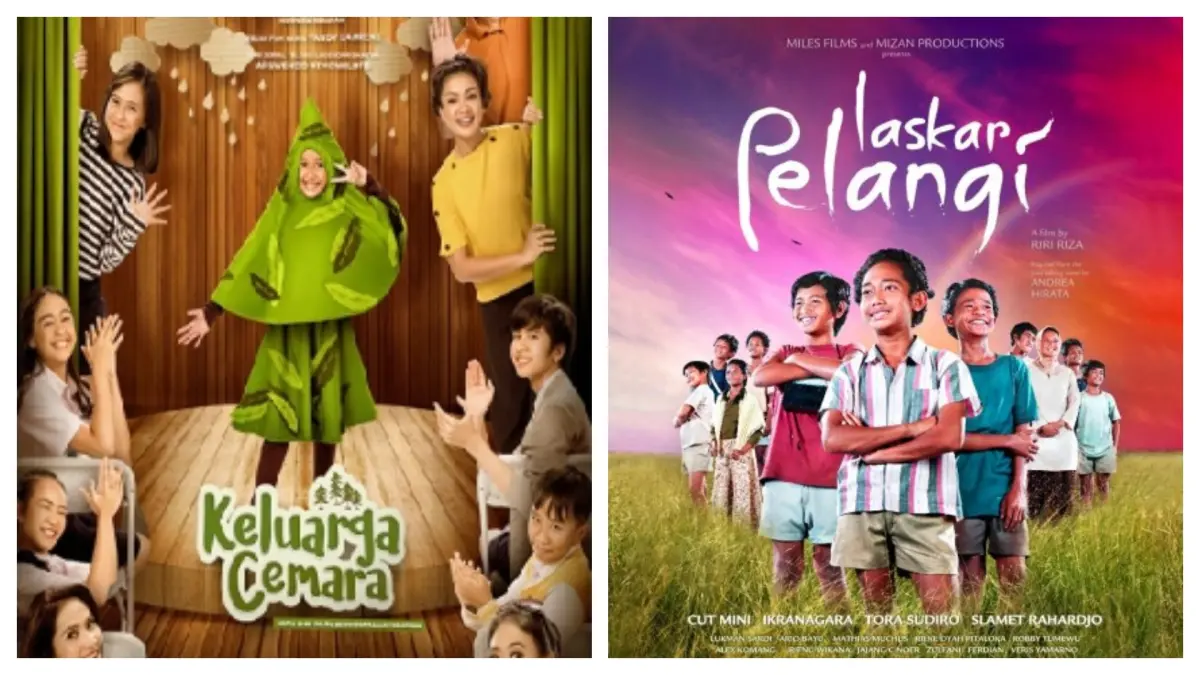 Poster film Keluarga Cemara dan Laskar Pelangi (Wikipedia)