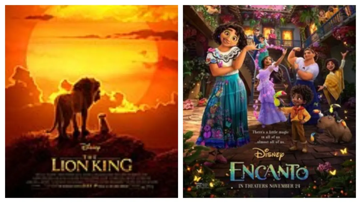 Poster film The Lion King dan Encanto (Wikipedia)
