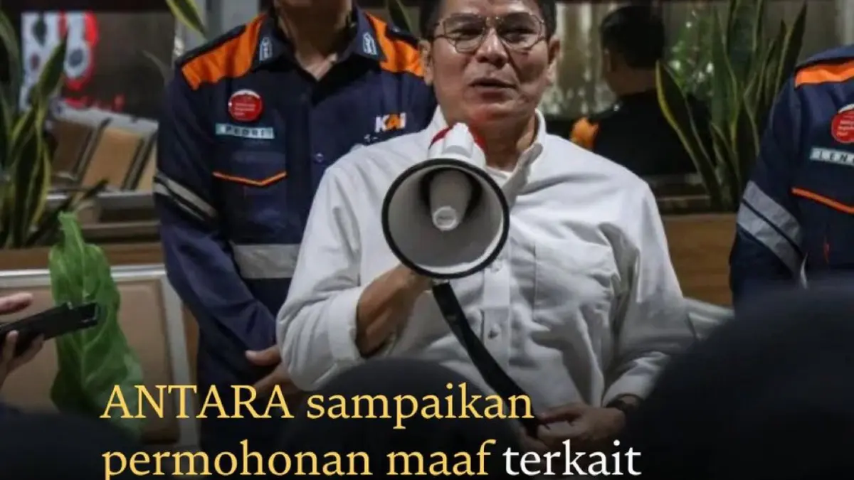 Dirut Kantor Berita ANTARA, Benny Siga Butarbutar, menyampaikan permohonan maaf yang sebesar-besarnya kepada Menteri Sekretaris Negara Prasetyo Hadi dan seluruh masyarakat Indonesia, serta&nbsp;stakeholders&nbsp;informasi lainnya terkait kesalahan berita berjudul "Pemerintah setop penerbangan luar negeri imbas konflik Iran" yang disiarkan ANTARA pada Selasa (17/3), pukul 17.27 WIB karena tidak sesuai dengan kaidah dan prinsip jurnalistik yang berlaku.