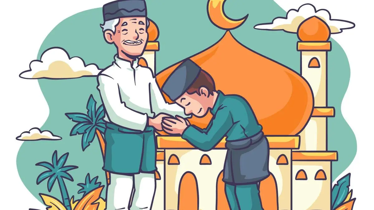 Gambar Ilustrasi Sungkeman (istimewa)