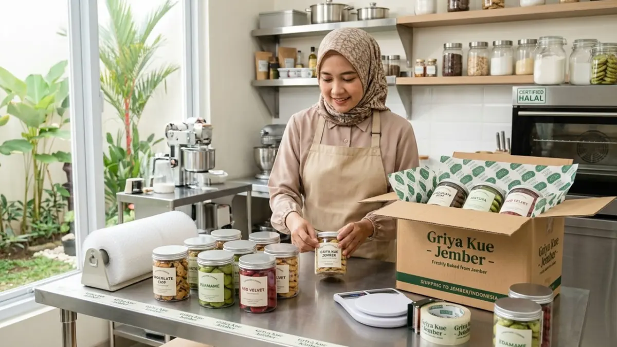 Dengan kemasan yang rapi dan rasa yang konsisten, bisnis kue kering rumahan bisa menjadi sumber pendapatan tambahan yang menggiurkan bagi kamu. (RIFKI/AI)