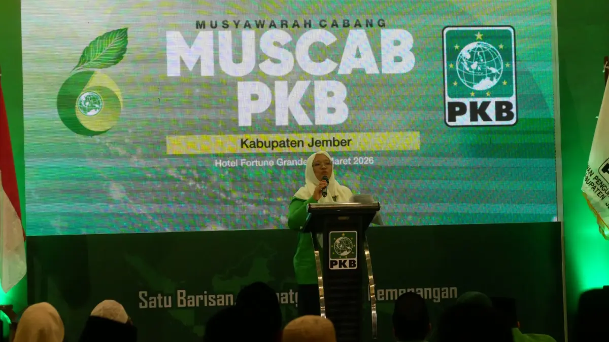 Pelaksanaan Muscab ke-6 DPC PKB Jember di Hotel Fortuna Grande, Minggu (29/3/2026). (Foto: Sidkin Ali/Halojember)
