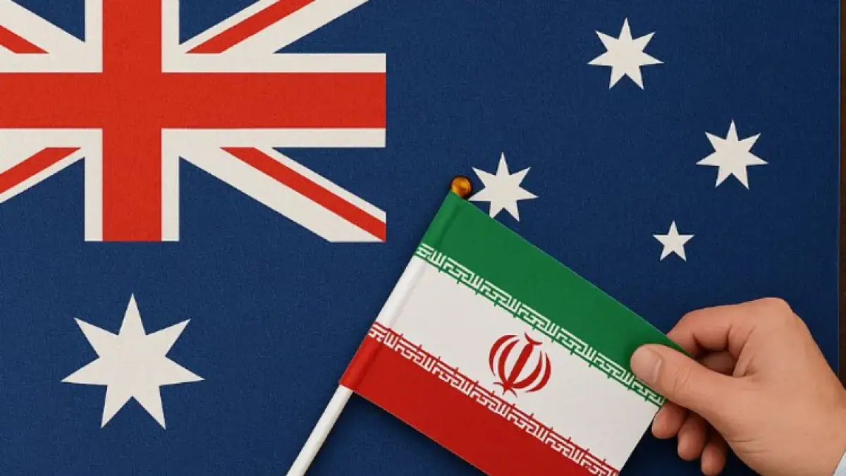 Ilustrasi bendera Amerika Serikat dan Iran (Free Iran SN)