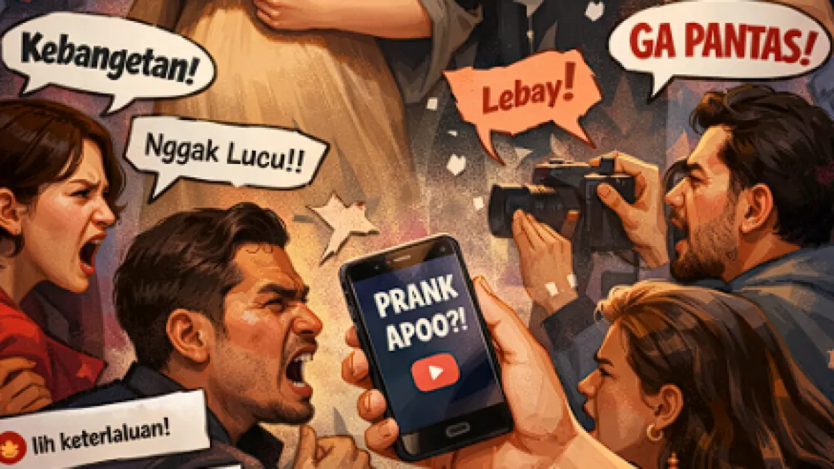 Ilustrasi Ekspresi Warganet Terhadap Konten April Mop