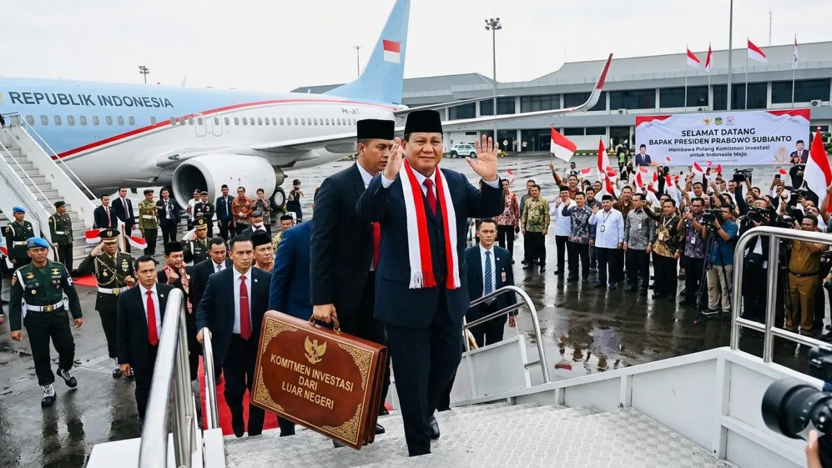 Ilustrasi Presiden Prabowo membawa komitment investasi Rp575 T dari luar negeri. (ai/nur Hariri/radarjember)