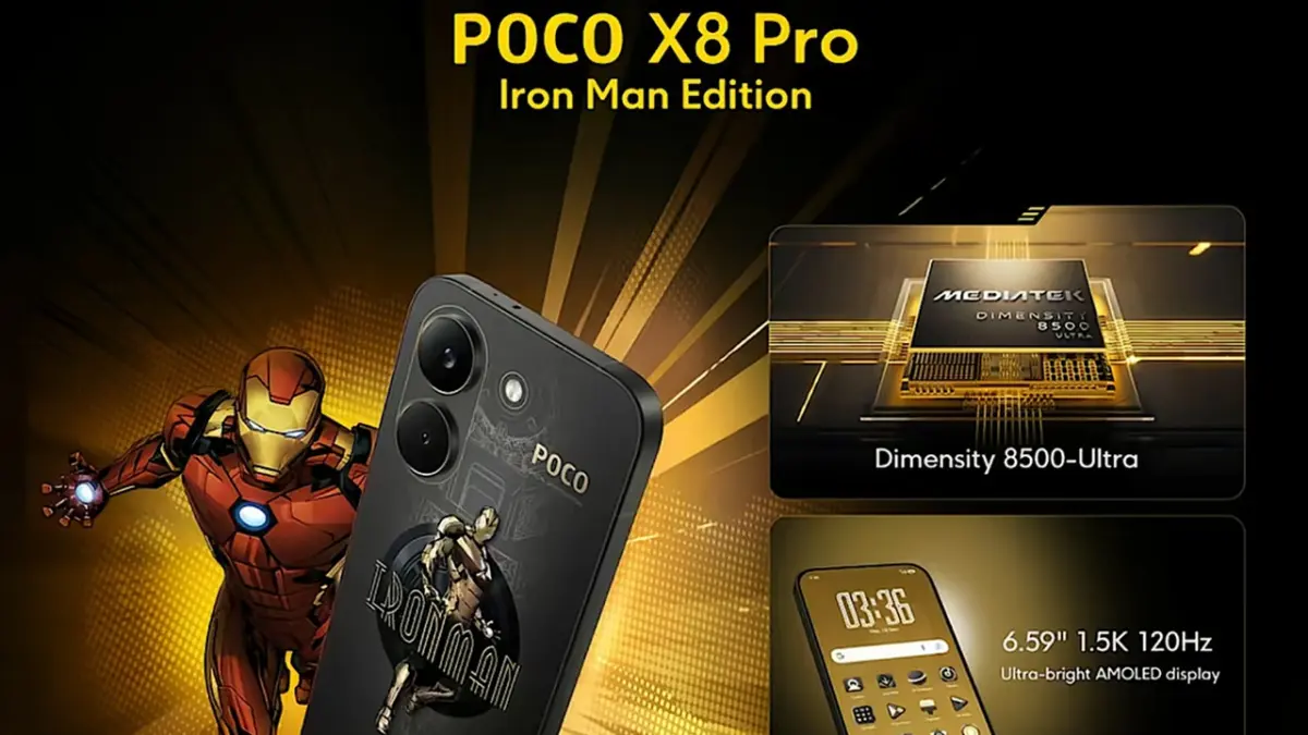 Poco X8 Pro resmi hadir di Indonesia dengan performa flagship dan desain eksklusif Iron Man yang siap meningkatkan level gaya hidup digital kamu. (POCO)