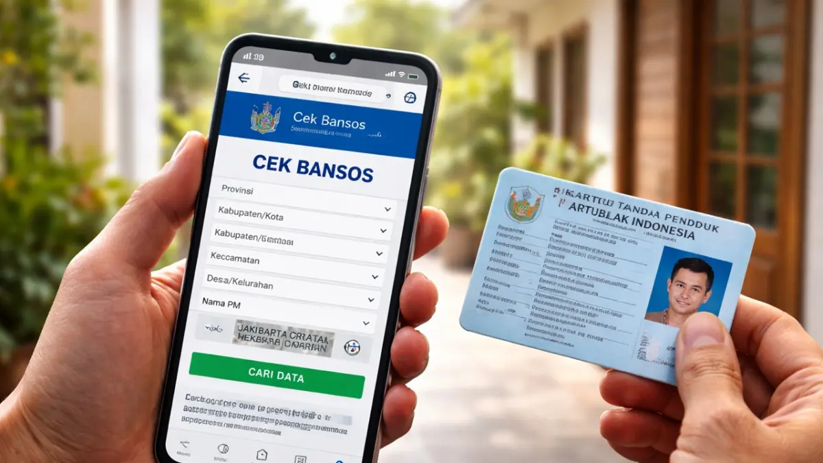 Melalui situs resmi Kemensos, kamu kini bisa memantau status penerimaan berbagai program bantuan sosial secara cepat dan akurat hanya dengan menggunakan NIK KTP. (RIFKI/AI)