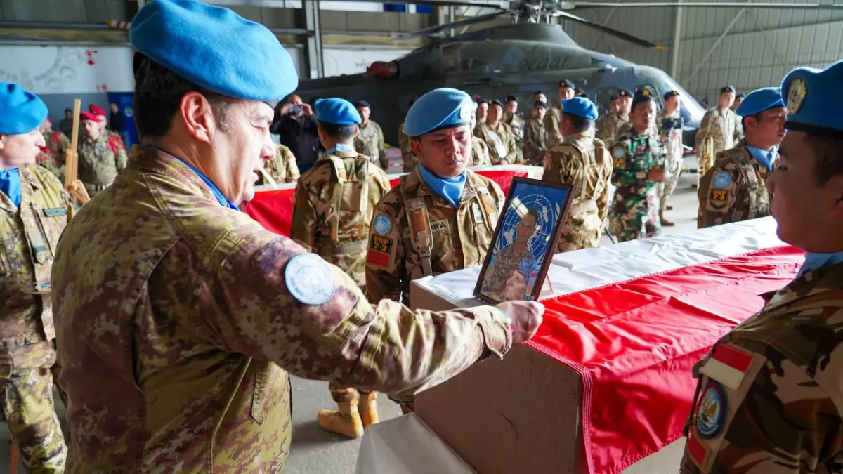 Prosesi pemulangan TNI yang bertugas di lebanon beberapa waktu lalu (UNIFIL)