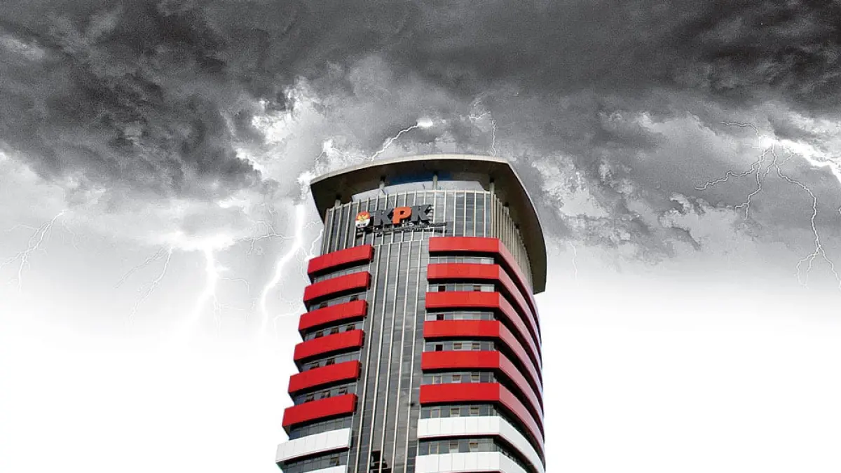 Gedung KPK. KPK OTT Bupati Tulungagung, Gatut Sunu Wibowo Diamankan. (Foto: M Ali/Jawa Pos)