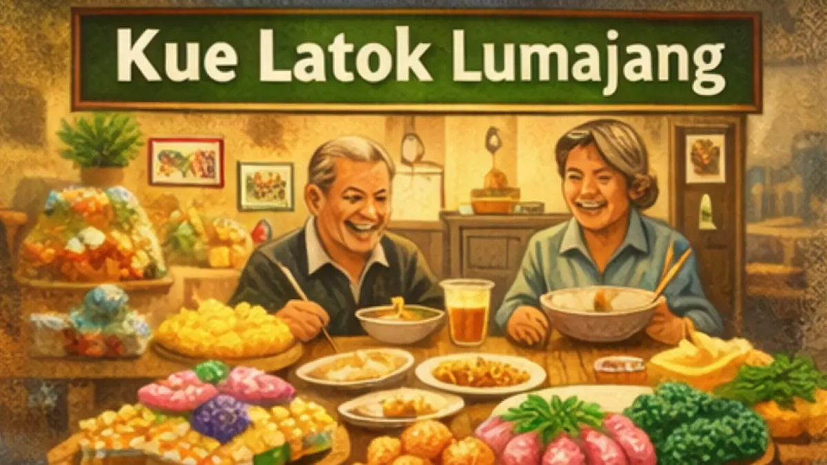 Ilustrasi AI Kue Latok di Lumajantg Jember 