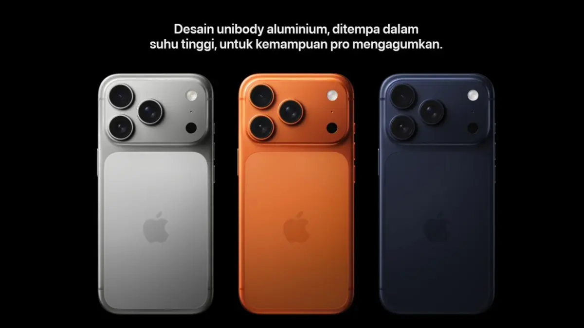 Penampakan iPhone 17 Pro Max yang harganya masih terpantau stabil di gerai iBox Indonesia meskipun rumor kehadiran iPhone 18 dan iPhone Fold semakin santer terdengar. (IPHONE)