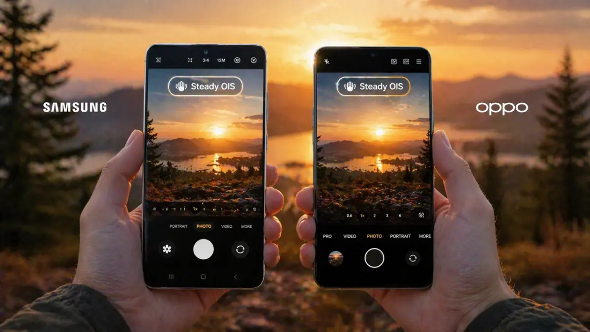 HP kamera OIS terbaik 2026 dari Samsung dan Oppo ini siap memudahkan kamu dalam mengambil foto dan video yang stabil serta jernih meski hanya dengan budget 3 jutaan saja. (ai/rifki/halojember)