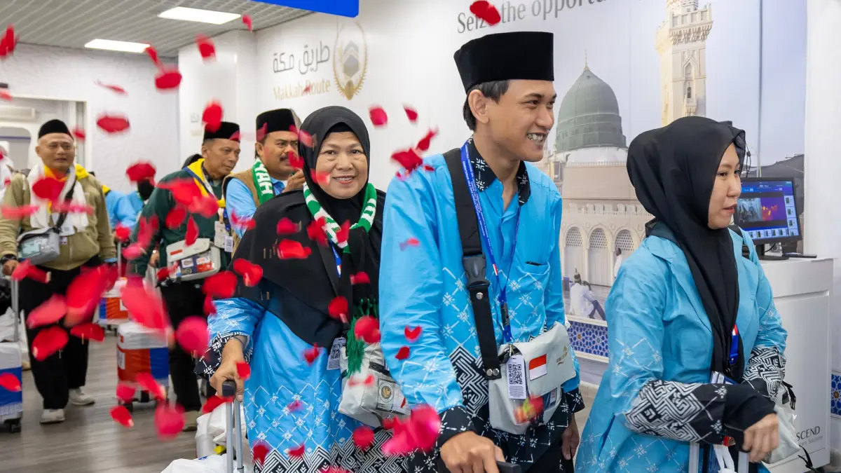 Jemaah haji Indonesia diberangkatkan ke Tanah Suci. (Kemenhaj)