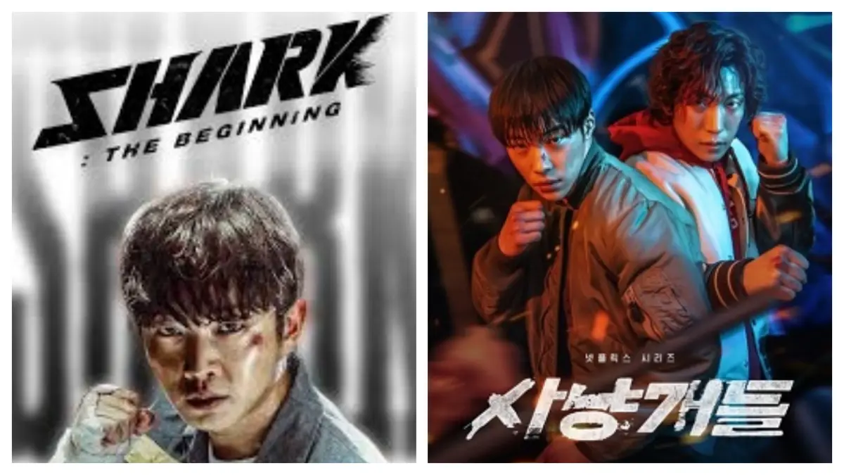 Poster Drama Korea Action Shark The Beginning dan Bloodhounds (Wikipedia)