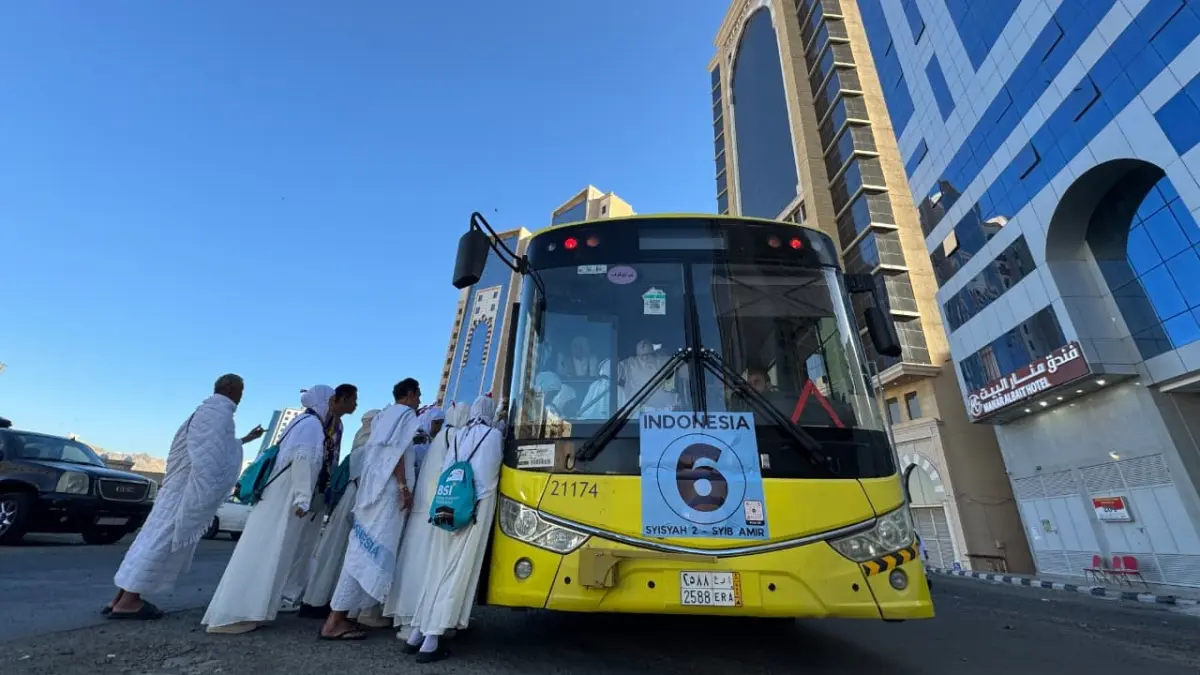 452 Bus Sholawat Siaga 24 Jam, Layani 21 Rute Jemaah Haji Indonesia. (Kemenhaj)
