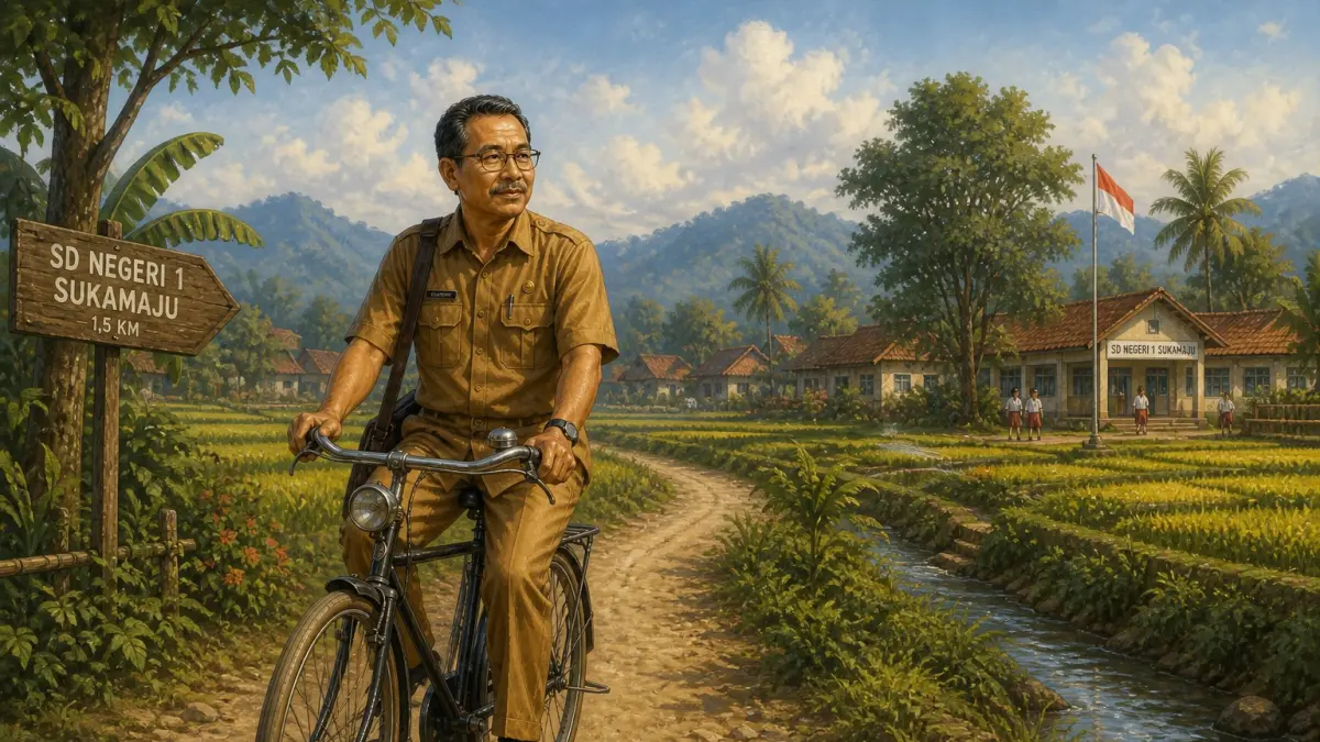 Ilustrasi Puisi Tuan Guru, Karya Selamet Supriyadi,&nbsp;Kepala Sekolah SMAN Arjasa Jember