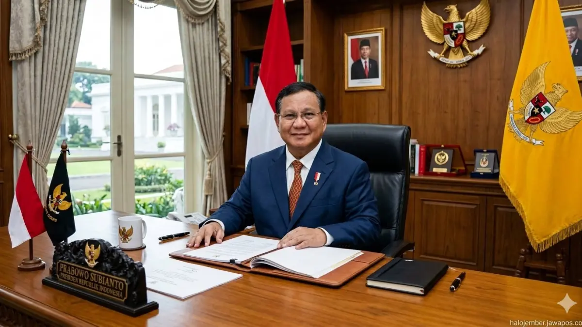 Presiden Republik Indonesia Prabowo Subianto. (nurhariri/ai/halojember)