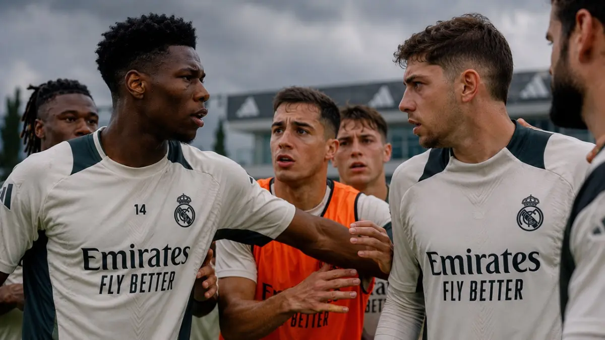 Perselisihan antara Aurelien Tchouameni dan Federico Valverde menambah daftar panjang masalah yang membuat ruang ganti Real Madrid memanas jelang berakhirnya musim kompetisi 2026. (ai/rifki/halojember)