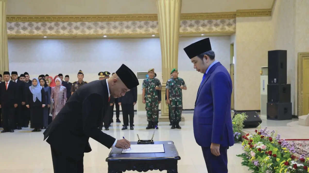 Bupati Jember Gus Fawait Tunjuk Achmad Imam Fauzi sebagai Pj Sekda, Ini Pesannya. (Diskominfo Jember)