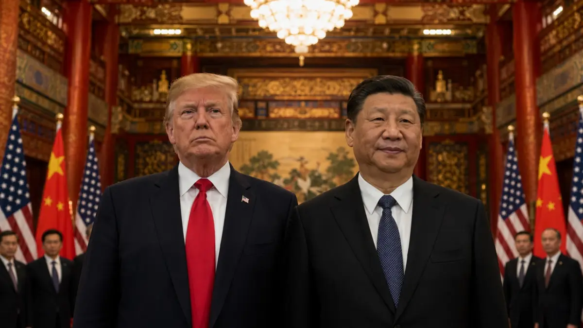 Presiden AS Donald Trump bertemu Presiden China Xi Jinping di Beijing untuk mencari dukungan diplomatik dalam meredam konflik Iran sekaligus memperbaiki stabilitas ekonomi global secara organik. (ai/rifki/halojember)