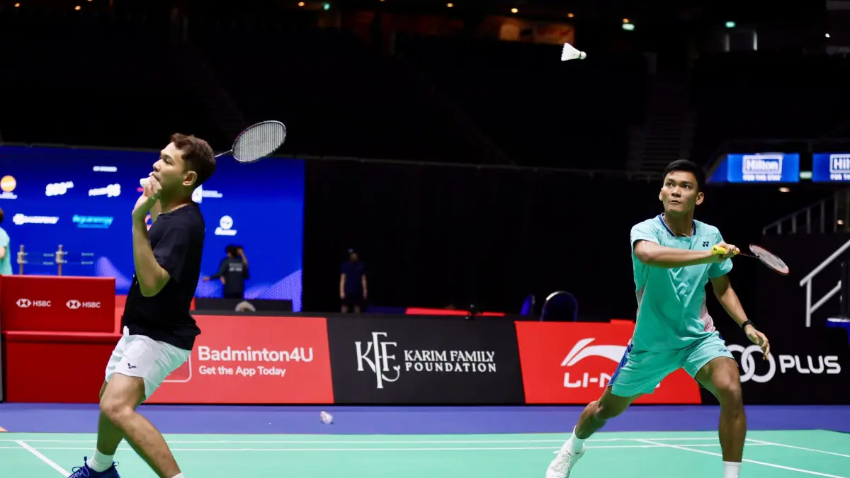 Fajar Fikri latihan untuk Singapore Open 2026 (arsipPBSI)