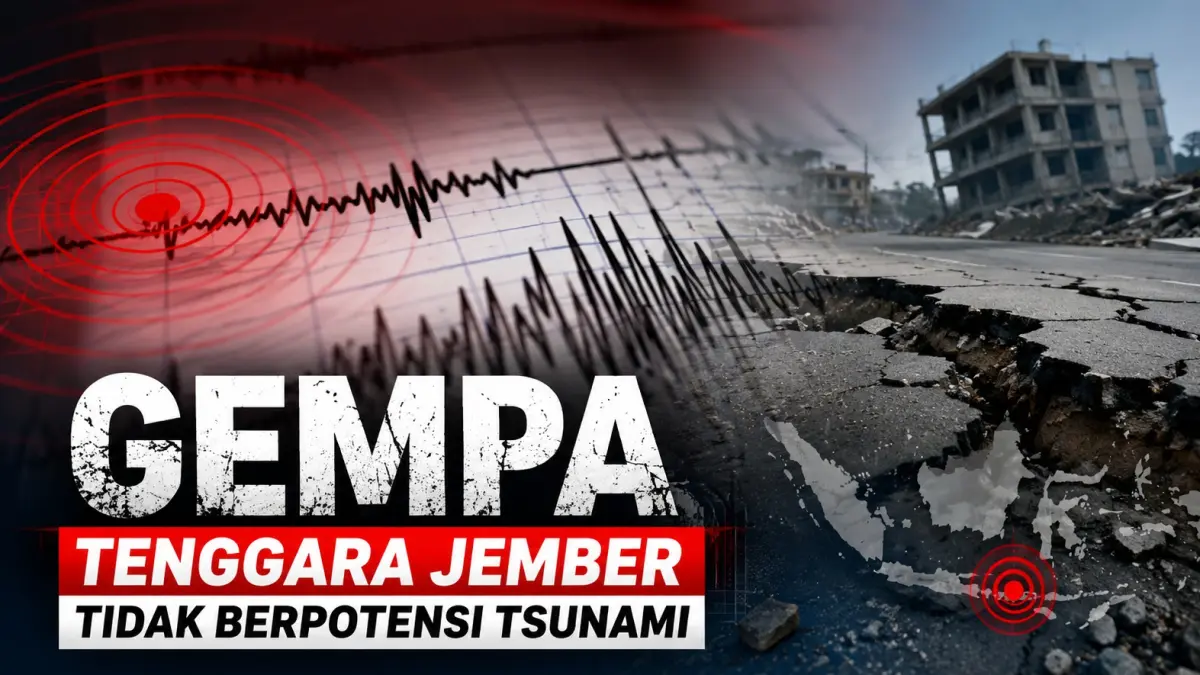 Ilustrasi gempa bumi Jember yang getarannya terasa hingga Bali dan Trenggalek, Ini penjelasan skala guncangannya. (Sidkin/AI/ChatGPT)