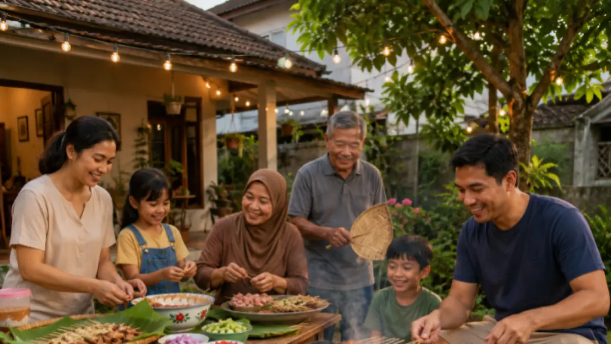 Kegiatan kumpul bersama keluarga (AI/Halojember)