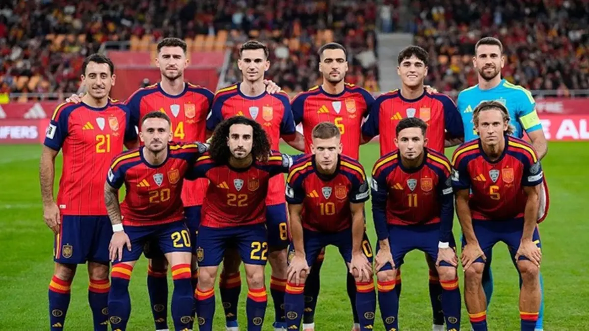 Pengumuman resmi skuad Timnas Spanyol di Piala Dunia 2026 garikan kejutan tanpa menyertakan satupun bintang Real Madrid dan justru memperlihatkan dominasi pemain Barcelona. (Getty Images)