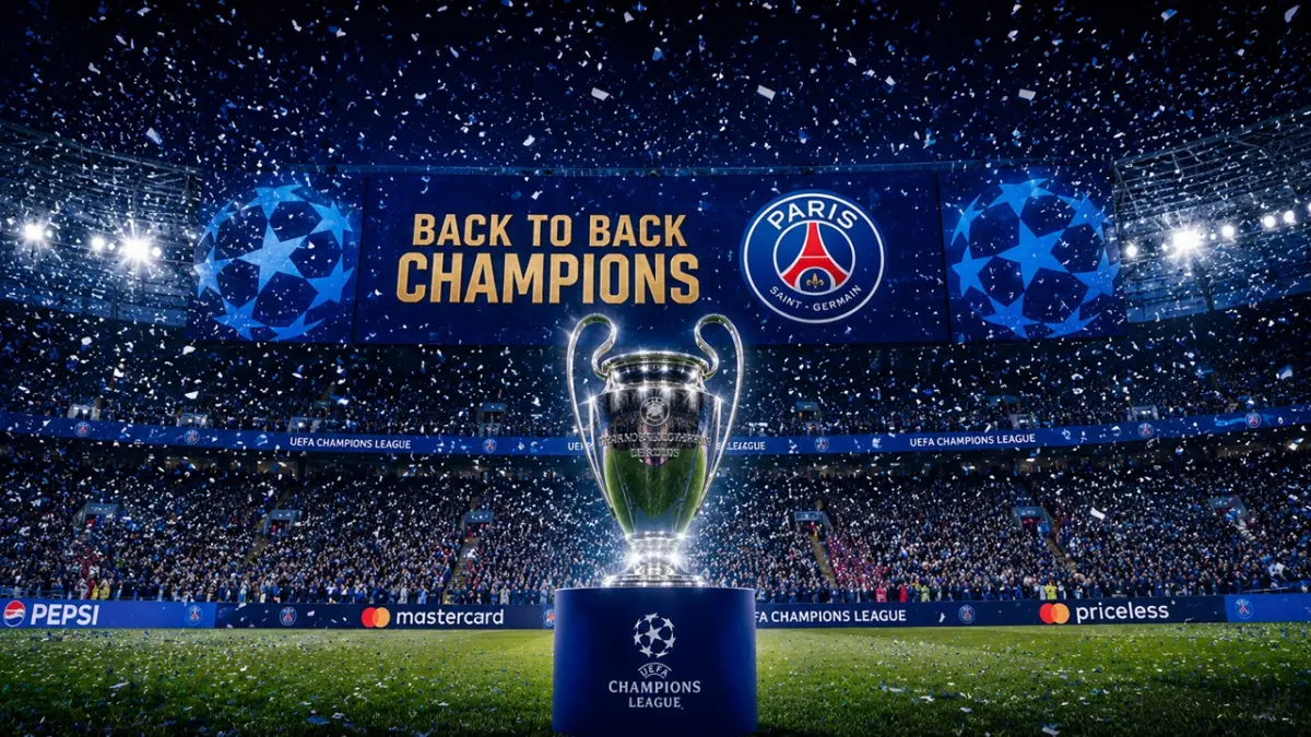 Keberhasilan luar biasa dalam usaha pertahankan gelar Liga Champions PSG ikuti jejak Real Madrid sebagai tim modern yang mampu mengamankan trofi paling bergengsi secara beruntun. (ai/rifki/halojember)