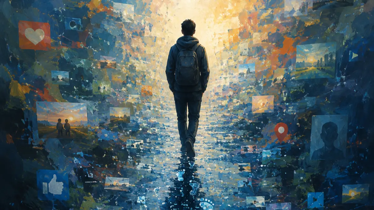 Ilustrasi puisi. (Ijal/AI/ChatGPT)