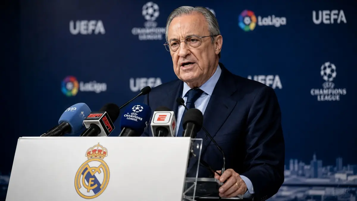 Ulasan mendalam mengenai draf janji kampanye menjelang pemilu presiden Real Madrid Florentino Perez janji bawa kasus Barcelona ke UEFA guna mengusut tuntas draf dugaan pelanggaran regulasi di panggung sepak bola Eropa. (ai/rifki/halojember)