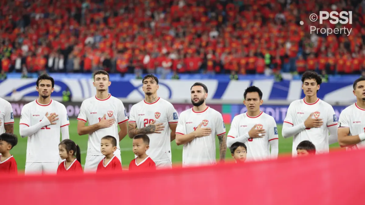 Para pemain timnas Indonesia sebelum bertanding (arsipPSSI)