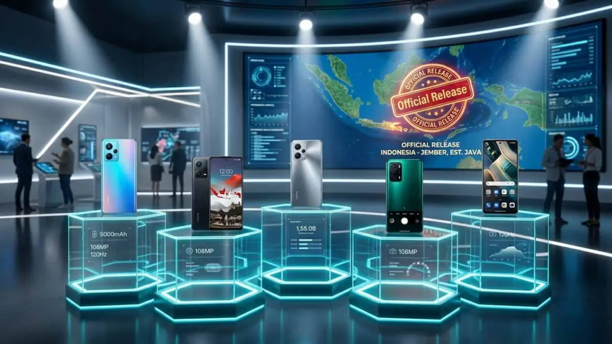 Ulasan mendalam seputar pergerakan pasar teknologi komunikasi nasional setelah rilis resmi mengenai daftar 5 HP yang akan rilis Juni 2026 ada yang sudah resmi di Indonesia oleh pengamat gadget pekan ini. (ai/rifki/halojember)